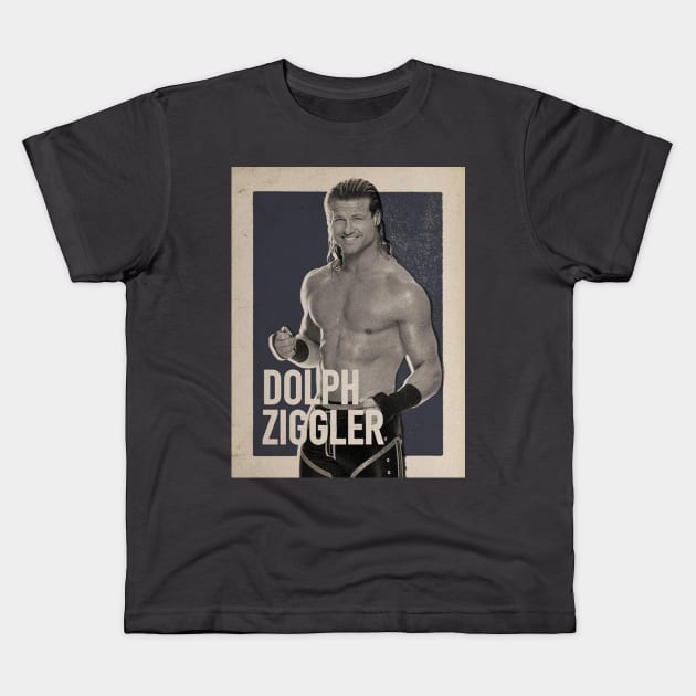 Dolph Ziggler Vintage Kids T-Shirt by nasib